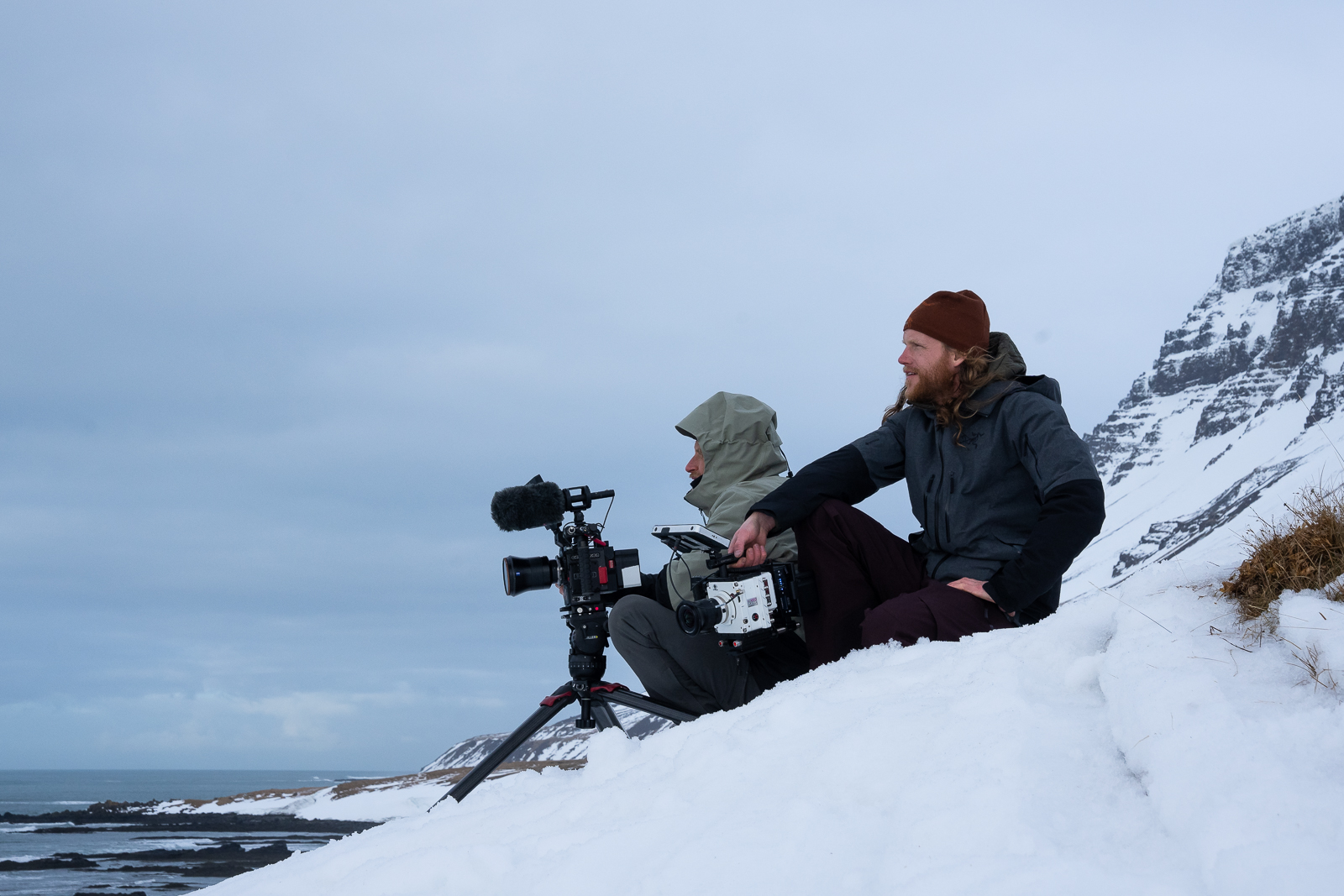 Behind the scenes filming Creation Theory. Westfjords, Iceland.